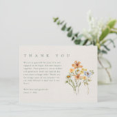 ワイルドフラワーズボタニカル庭園の結婚式写真 サンキューカード (スタンド正面)
