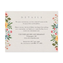 ワイルドフラワーズボタニカル庭園の結婚式詳細