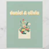 ワイルドフラワーズボタニカル庭園の結婚式 (裏面)