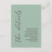 ワイルドフラワーズボタニカル庭園の結婚式 エンクロージャーカード (正面)