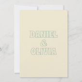 ワイルドフラワーズボタニカル庭園の結婚式 サンキューカード (裏面)