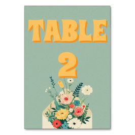 ワイルドフラワーズボタニカル庭園の結婚式 テーブルナンバー