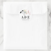 ワイルドフラワーズボホモダンブラックアクセント ラウンドシール (バッグ)