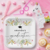 ワイルドフラワーズボホ卒業パーティー ペーパープレート (パーティー)