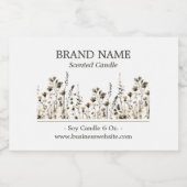 ワイルドフラワーズボホ製品ラベル3 x 2 フードラベル (シングルラベル)