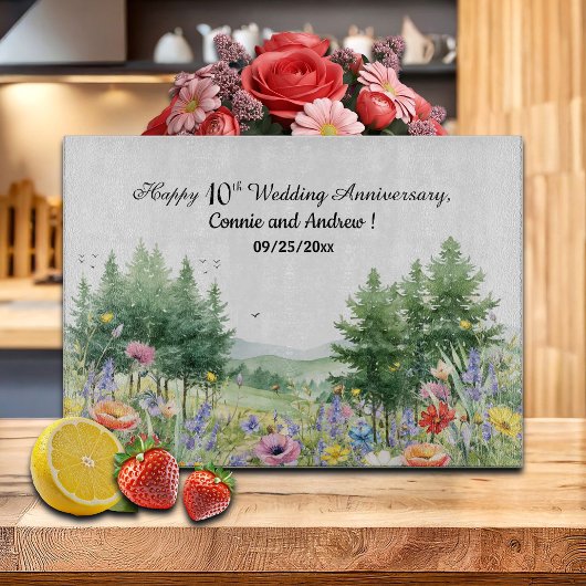 ワイルドフラワーズマウンテン結婚ズ10周年 カッティングボード