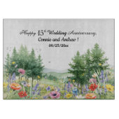 ワイルドフラワーズマウンテン結婚ズ15周年 カッティングボード (正面)