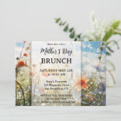ワイルドフラワーズマザーズカラフルデイブランチ招待状 招待状 (スタンド正面)