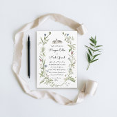 ワイルドフラワーズマナーハ書ンドシックモダンス結婚ズ 招待状