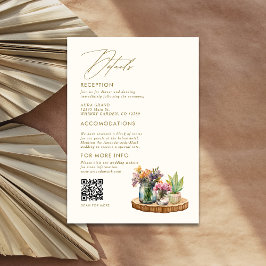 ワイルドフラワーズメイソンジャールボホ結婚ボヘミアン詳細 エンクロージャーカード