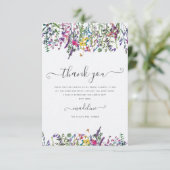 ワイルドフラワーズメドウブライダルシャワーありがとう カード (スタンド正面)
