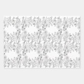 ワイルドフラワーズラッピング紙シート ラッピングペーパーシート (正面2)