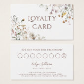 ワイルドフラワーズロイヤリティカード (正面&裏面)