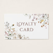 ワイルドフラワーズロイヤリティカード (正面)