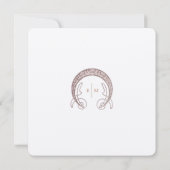 ワイルドフラワーズヴィンテージウェディングメイヴバラスクエア 招待状 (裏面)