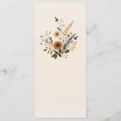 ワイルドフラワーズヴィンテージフローラボヘ結婚ミアンのメニュー メニュー (裏面)