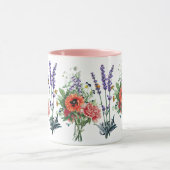 ワイルドフラワーズヴィンテージ植物園自然 マグカップ (中央)