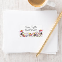 ワイルドフラワーズ住所 シール