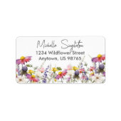 ワイルドフラワーズ住所 シール (正面)