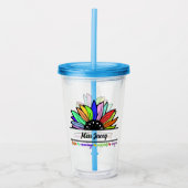 ワイルドフラワーズ先生鑑賞、カスタム先生 アクリルタンブラー (正面)