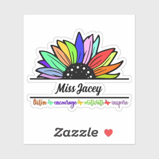 ワイルドフラワーズ先生鑑賞、カスタム先生 シール (シート)