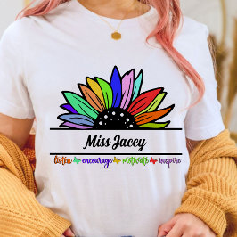 ワイルドフラワーズ先生鑑賞、カスタム先生 Tシャツ