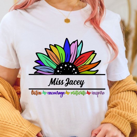 ワイルドフラワーズ先生鑑賞、カスタム先生 Tシャツ