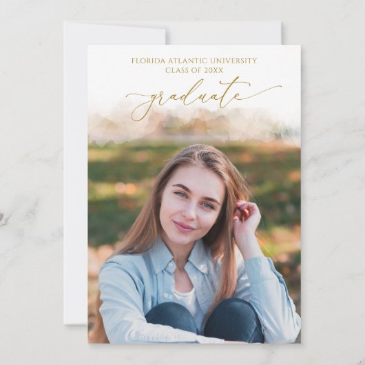 ワイルドフラワーズ卒業パーティー招待状 招待状 (裏面)