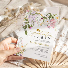 ワイルドフラワーズ卒業パーティー招待状 招待状