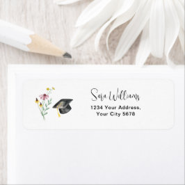 ワイルドフラワーズ卒業パーティーHappy Hat Address ラベル