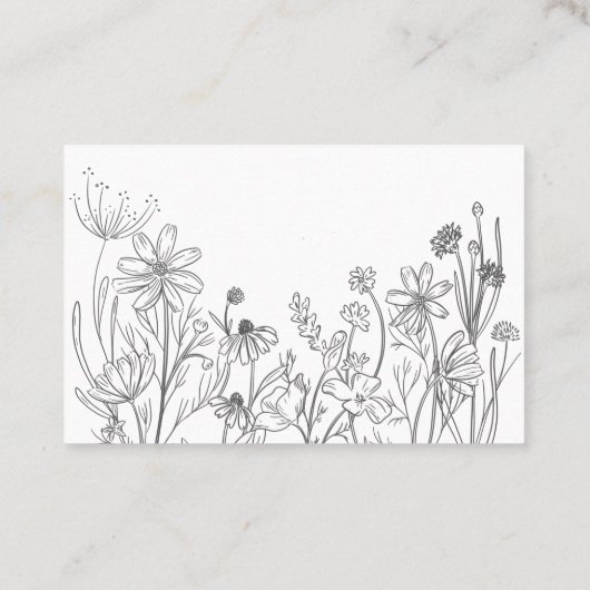 ワイルドフラワーズ名刺 名刺 (裏面)