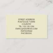 ワイルドフラワーズ名刺 名刺 (裏面)