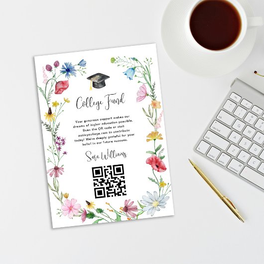 ワイルドフラワーズ大学ファンド エンクロージャーカード