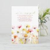 ワイルドフラワーズ婚約した婚約パーティ写真 招待状 (スタンド正面)