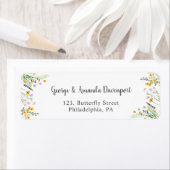 ワイルドフラワーズ差出人住所ラベル ラベル (インサイチュ)