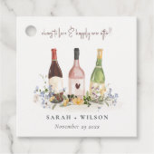 ワイルドフラワーズ応援を愛するワインボトル結婚ズ フェイバータグ (正面)