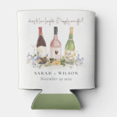 ワイルドフラワーズ応援を愛するワインボトル結婚ズ 缶クーラー (裏面)