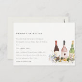 ワイルドフラワーズ応援ワインボトルウェディングレセプション エンクロージャーカード (正面/裏面)
