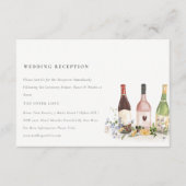 ワイルドフラワーズ応援ワインボトルウェディングレセプション エンクロージャーカード (正面)