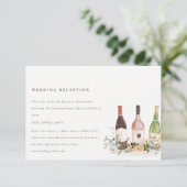 ワイルドフラワーズ応援ワインボトルウェディングレセプション エンクロージャーカード (スタンド正面)