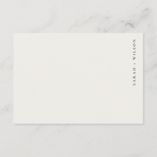 ワイルドフラワーズ応援ワインボトルウェディングレセプション エンクロージャーカード (裏面)