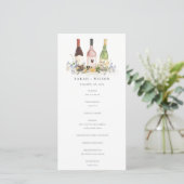 ワイルドフラワーズ応援ワインボトル結婚式 プログラム (スタンド正面)