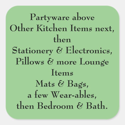 ワイルドフラワーズ情報。.... スクエアシール (正面)