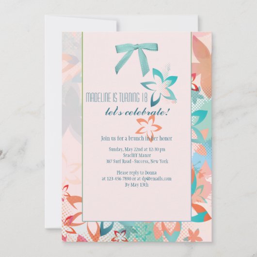 ワイルドフラワーズ招待状 招待状 (正面)