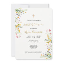 ワイルドフラワーズ春コミュニオン招待状