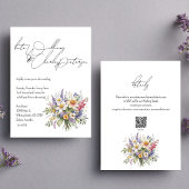 ワイルドフラワーズ春サマー秋の結婚式招待状 招待状