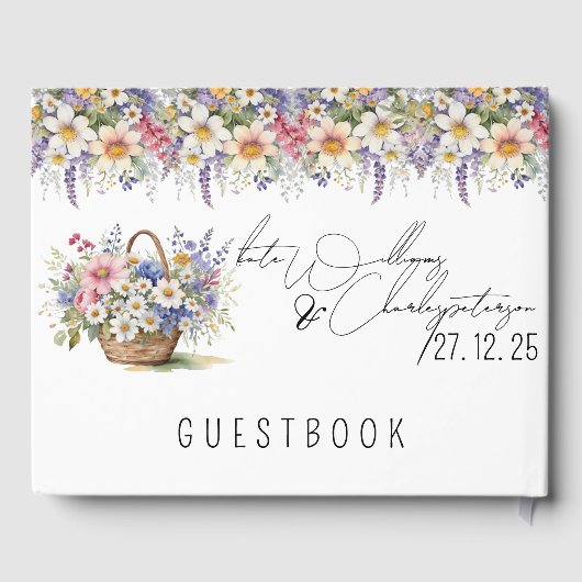 ワイルドフラワーズ春サマー秋の結婚式 ゲストブック (裏面)
