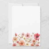 ワイルドフラワーズ春ファースト聖体 招待状 (裏面)