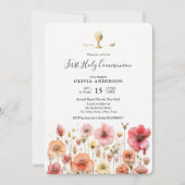 ワイルドフラワーズ春ファースト聖体 招待状 (正面)