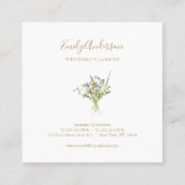 ワイルドフラワーズ春ボヘミアン名刺 スクエア名刺 (裏面)